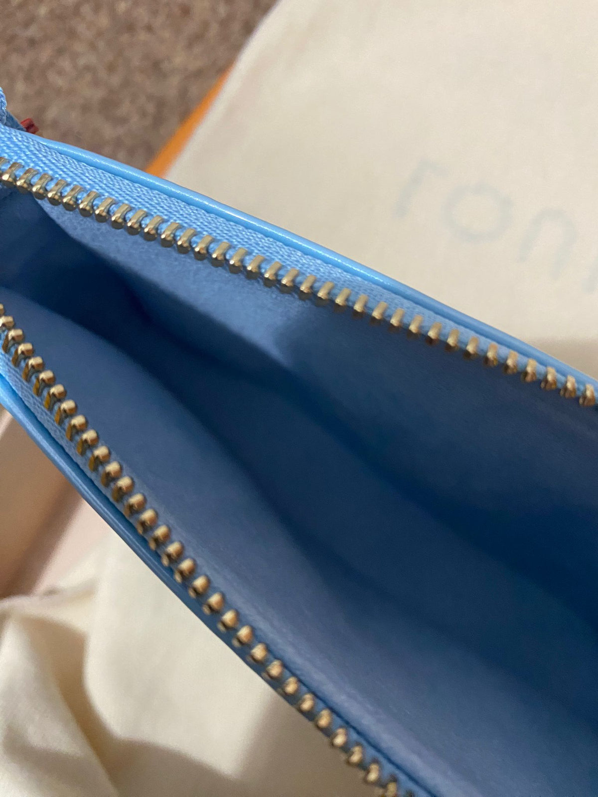 Louis Vuitton Mini Pochette Accessories Lillipop Blue in Calfskin Leather  with Gold-tone - US